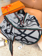 HERMES 25S SCARF 140 IN CASHMERE SILK 854530