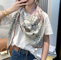 HERMES 25S SCARF 140 IN CASHMERE SILK 854527