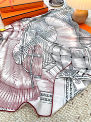 HERMES 25S SCARF 140 IN CASHMERE SILK 854527