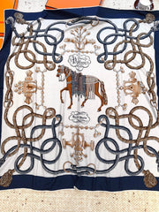 HERMES 25S SCARF 140 IN CASHMERE SILK 854537