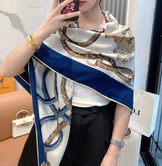 HERMES 25S SCARF 140 IN CASHMERE SILK 854537