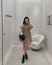 DIOR 25S PLEATED SHIRT DRESS 220902