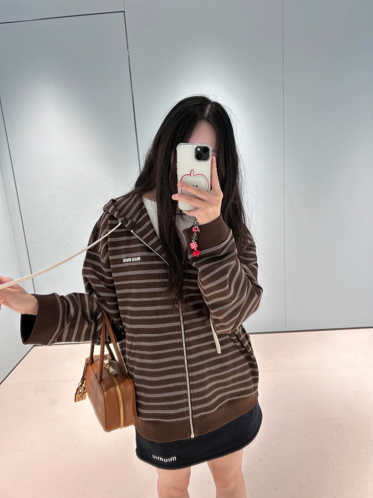 MIUMIU FLEECE HOODED JACKET STYLE 18