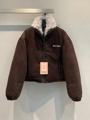 MIUMIU SHERPA FLEECE JACKET STYLE 470