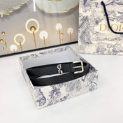 DIOR 25S BELT 20 MM IN BLACK CALFSKIN 570111
