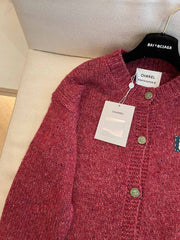 CC Cardigan Burgundy Cashmere