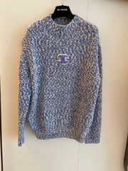 CC Sweater In Blue Mix White Wool