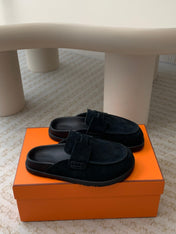 G0 MULE BLACK SUEDE