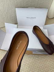 SL TABI BALLERINA FLAT WINE LAMBSKIN