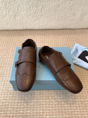 MONK STRAP IN DARK BROWN CALFSKIN