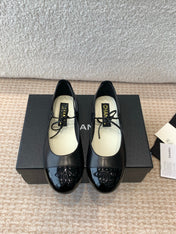 MARY JANE BALLERINA IN BLACK PATENT LAMBSKIN