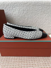 BALLET IN BLACK TWEED MIX LAMBSKIN