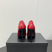D'ORSAY PUMPS IN RED GLOSSY CALFSKIN