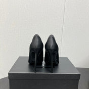 D'ORSAY PUMPS IN BLACK SILK