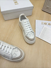 STAR PLATFORM SNEAKER IN WHITE CALFSKIN AND SUEDE