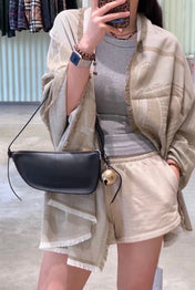 BBR SCARF 180 CM IN SILK MIX WOOL 481161