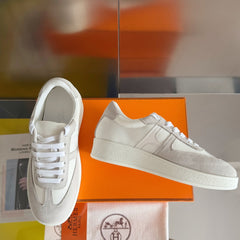 BOOMERANG SNEAKERS LIGHT GRAY MIX WHITE SUEDE