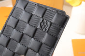 LV 25S SLENDER WALLET 11 IN BLACK DAMIER INFINI CALFSKIN