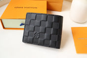 LV 25S SLENDER WALLET 11 IN BLACK DAMIER INFINI CALFSKIN