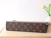 LV 25S POCHETTE VOYAGE 26 IN INDIGO BLUE MONOGRAM MACASSAR COATED CANVAS