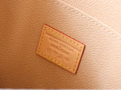 TOILETRY POUCH 25 IN WHITE MIX COLORFUL CALFSKIN