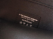 TOILETRY POUCH 25 IN BLACK MIX COLORFUL CALFSKIN