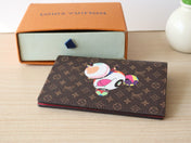 DOLL PASSPORT WALLET IN CHOCOLATE BROWN MONOGRAM CALFSKIN