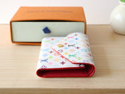 ROSALIE ZIPPY 12 IN WHITE MIX COLORFUL CALFSKIN