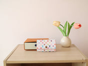 ROSALIE WALLET 12 IN WHITE MIX COLORFUL CALFSKIN