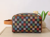 DOPP KIT LOCKER BAG 23 IN COLORFUL DAMIER CALFSKIN