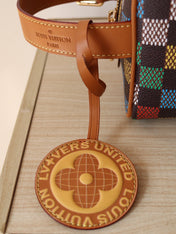 DOPP KIT LOCKER BAG 23 IN COLORFUL DAMIER CALFSKIN