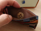 POCKET ORGANIZER CARD HOLDER 11 IN COLORFUL DAMIER EBENE CANVAS