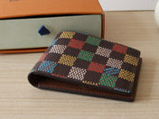 SLENDER WALLET 11 IN COLORFUL DAMIER EBENE CANVAS