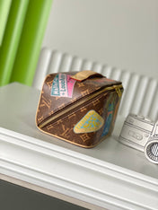 COMPARTMENTS 24 IN BROWN MONOGRAM CANVAS WITH GOLD LOCK