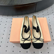 Ballet Flats Ivory Fabric