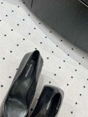 CLASSIC PUMPS 65MM IN BLACK LIZARD PATTERN CALFSKIN