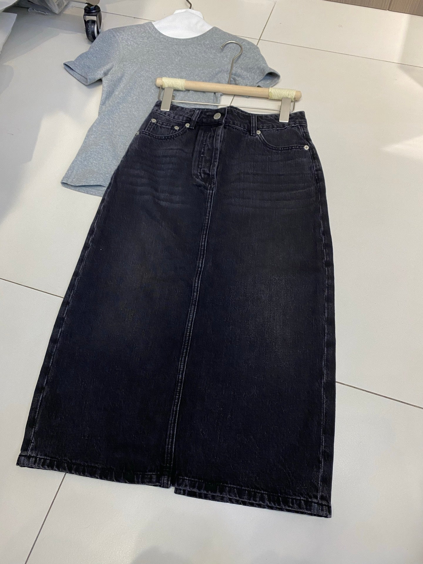 PRADA DENIM SKIRT STYLE 64