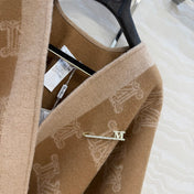 MAX MARA 25S FRINGED KNIT CAPE 166