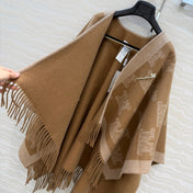 MAX MARA 25S FRINGED KNIT CAPE 166