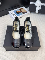 MARY JANE PUMPS 55 MM IN BLACK LAMBSKIN