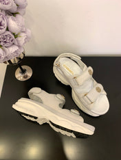 SANDAL 25S IN WHITE LAMBSKIN EMBOSED SNAKE PATTERN