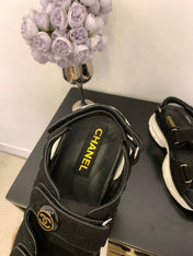 SANDAL 25S IN BLACK LAMBSKIN EMBOSED SNAKE PATTERN