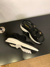 SANDAL 25S IN BLACK LAMBSKIN EMBOSED SNAKE PATTERN