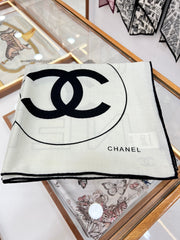 CHANEL 25S SCARF 135 IN CASHMERE SILK 708380