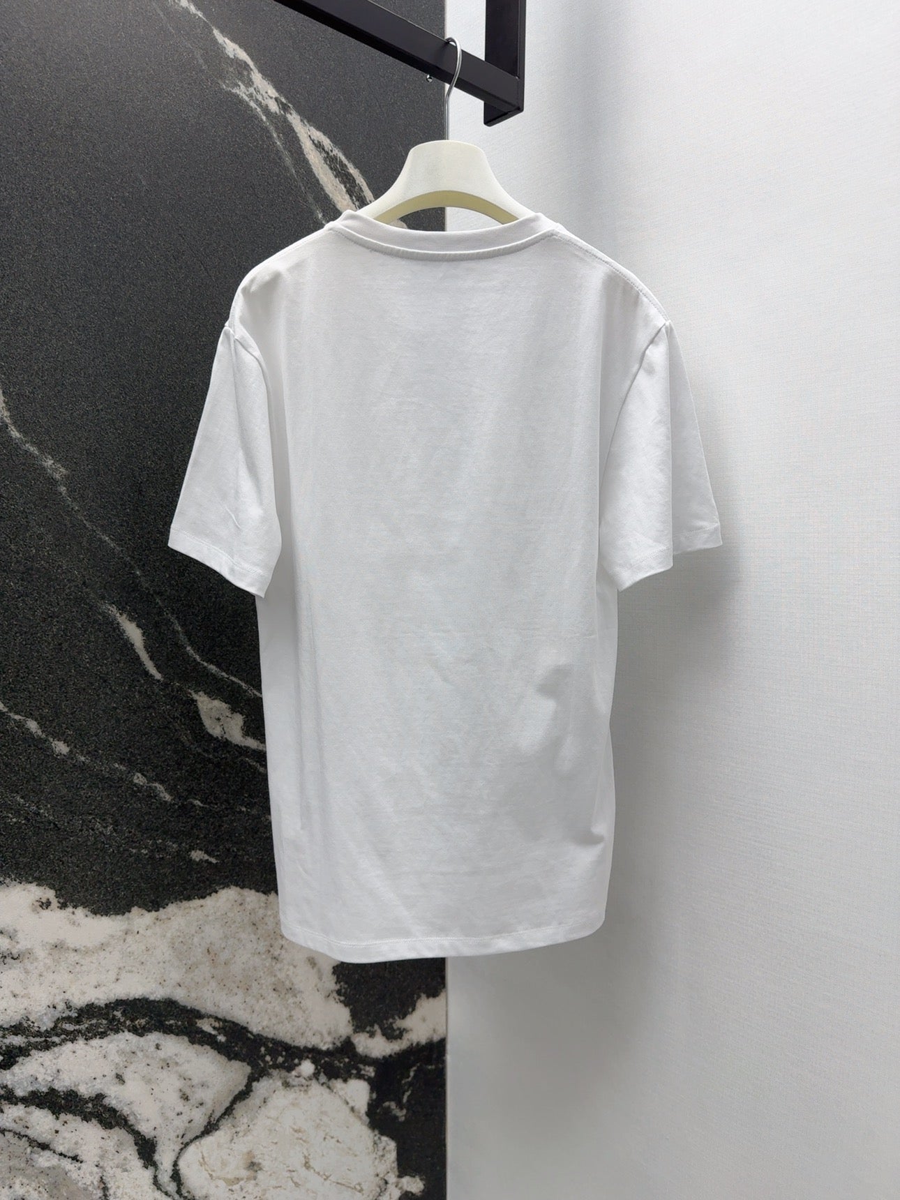 Loewe Octopus Print Embroidered Short-sleeved T-shirt White Cotton
