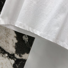 Loewe Octopus Print Embroidered Short-sleeved T-shirt White Cotton