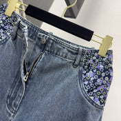 CC 25 Pants Blue Cotton