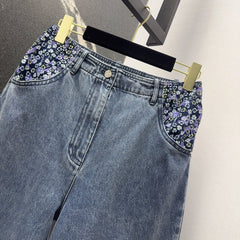 CC 25 Pants Blue Cotton