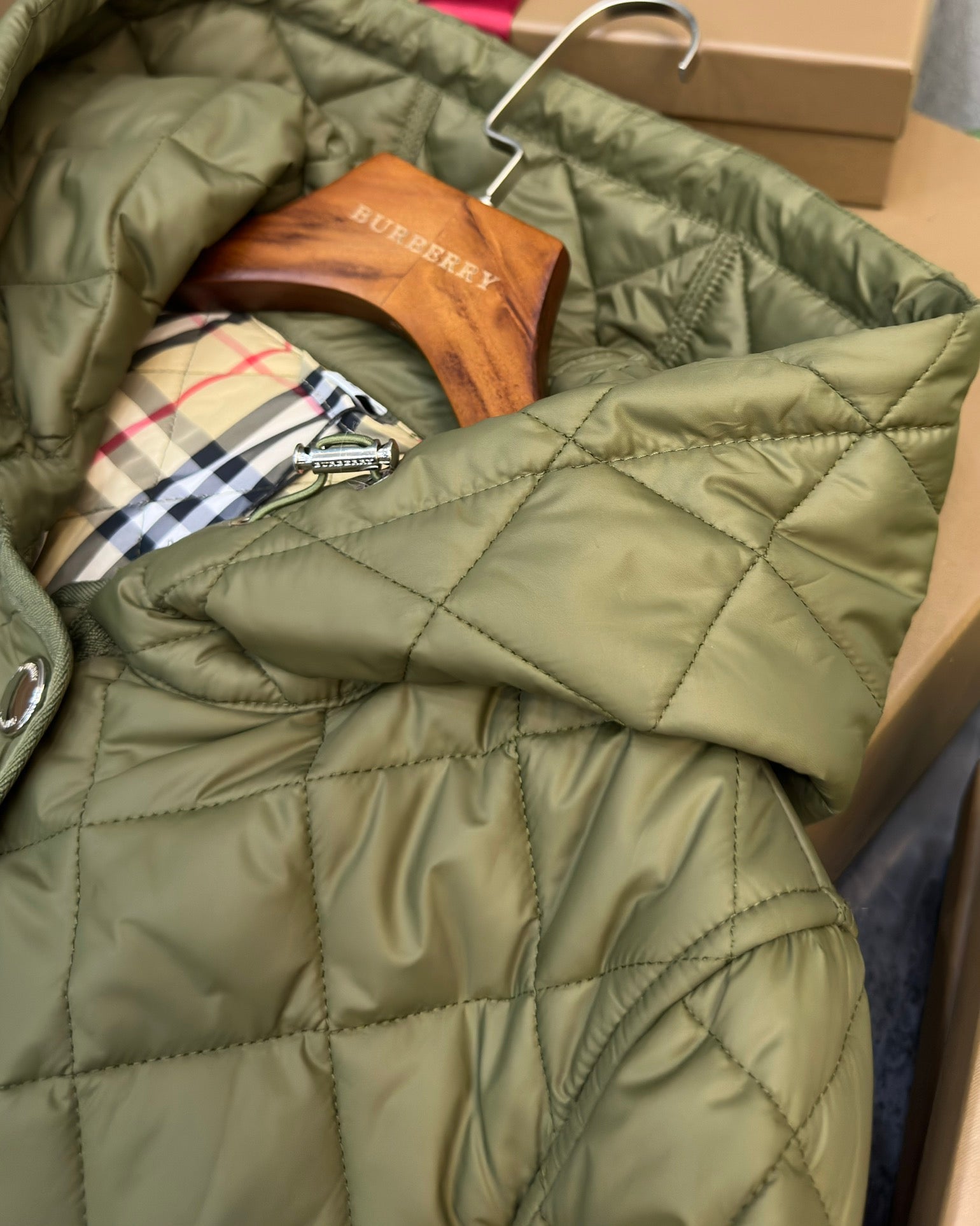 BURBERRY 25S LONG HOODED COAT 063