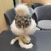 BEANIE HAT IN COLORFUL WOOL AND RABBIT FUR 392114